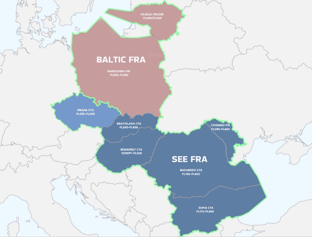 Mapa SEE FRA